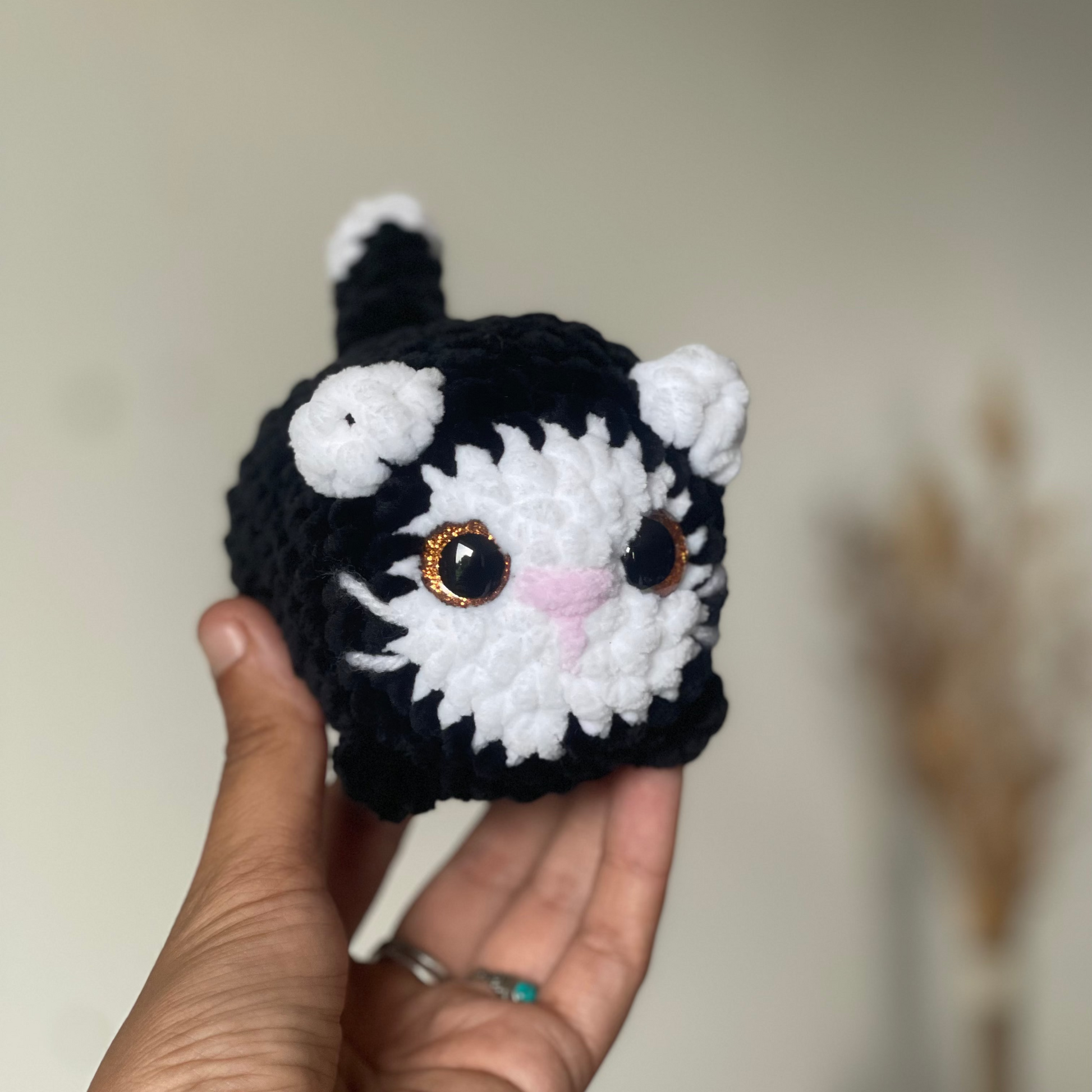 Peluche Chat au crochet - Fait main en normandie 